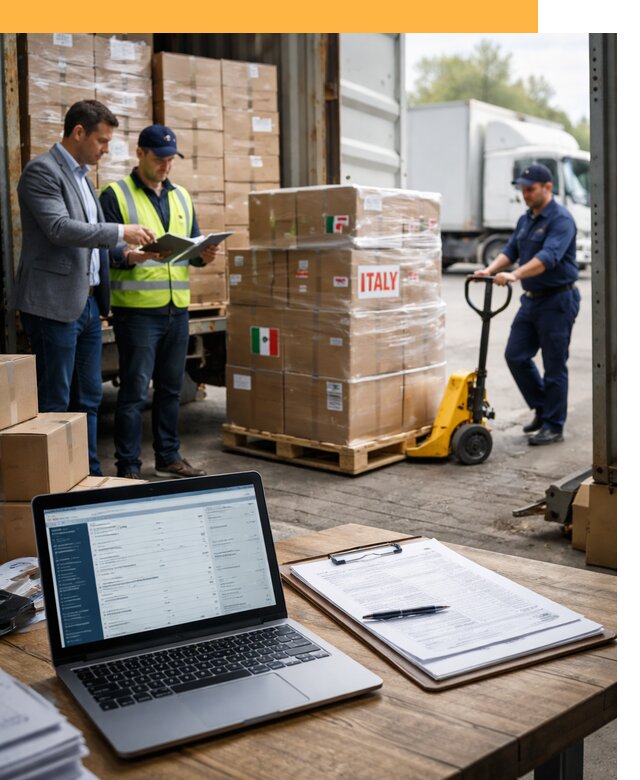 Доставка грузов из Италии: морские и авиаперевозки от 18279