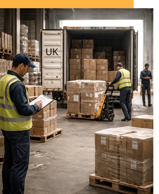 Доставка грузов из Великобритании с таможенным оформлением от 12694