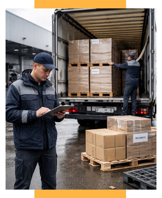 Доставка грузов из Беларуси от 15233 р. логистика СетСервис-Мтщ