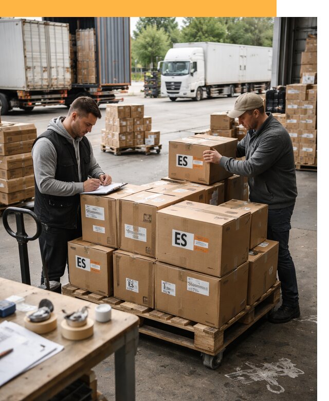 Доставка грузов в Испанию автотранспортом от 35543 руб