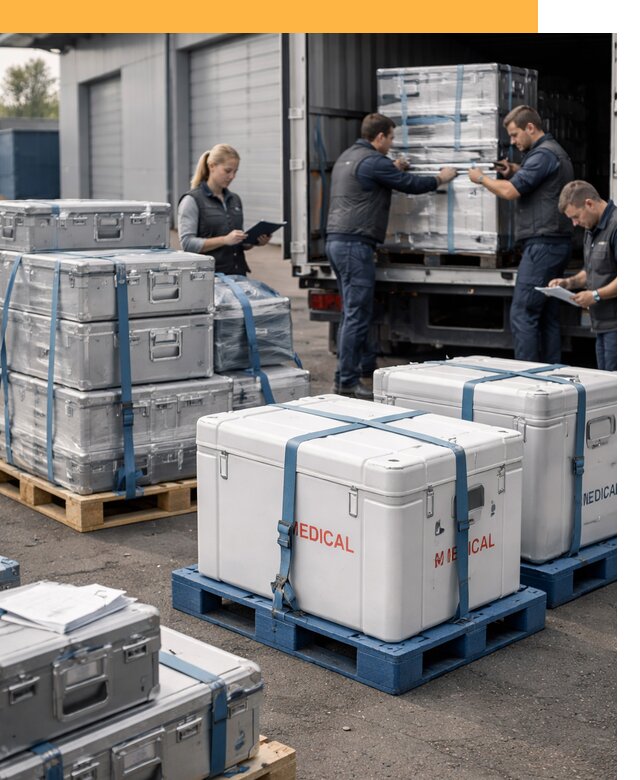Перевозка медицинского оборудования по всему миру от 15233 руб