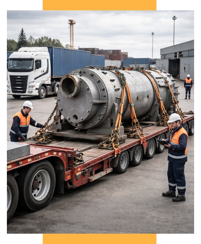 Перевозка тяжеловесных грузов под ключ от 152325 р. | СетСервис-Мтщ